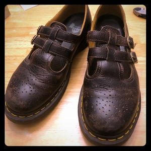 Dr Martens Brown Mary Janes